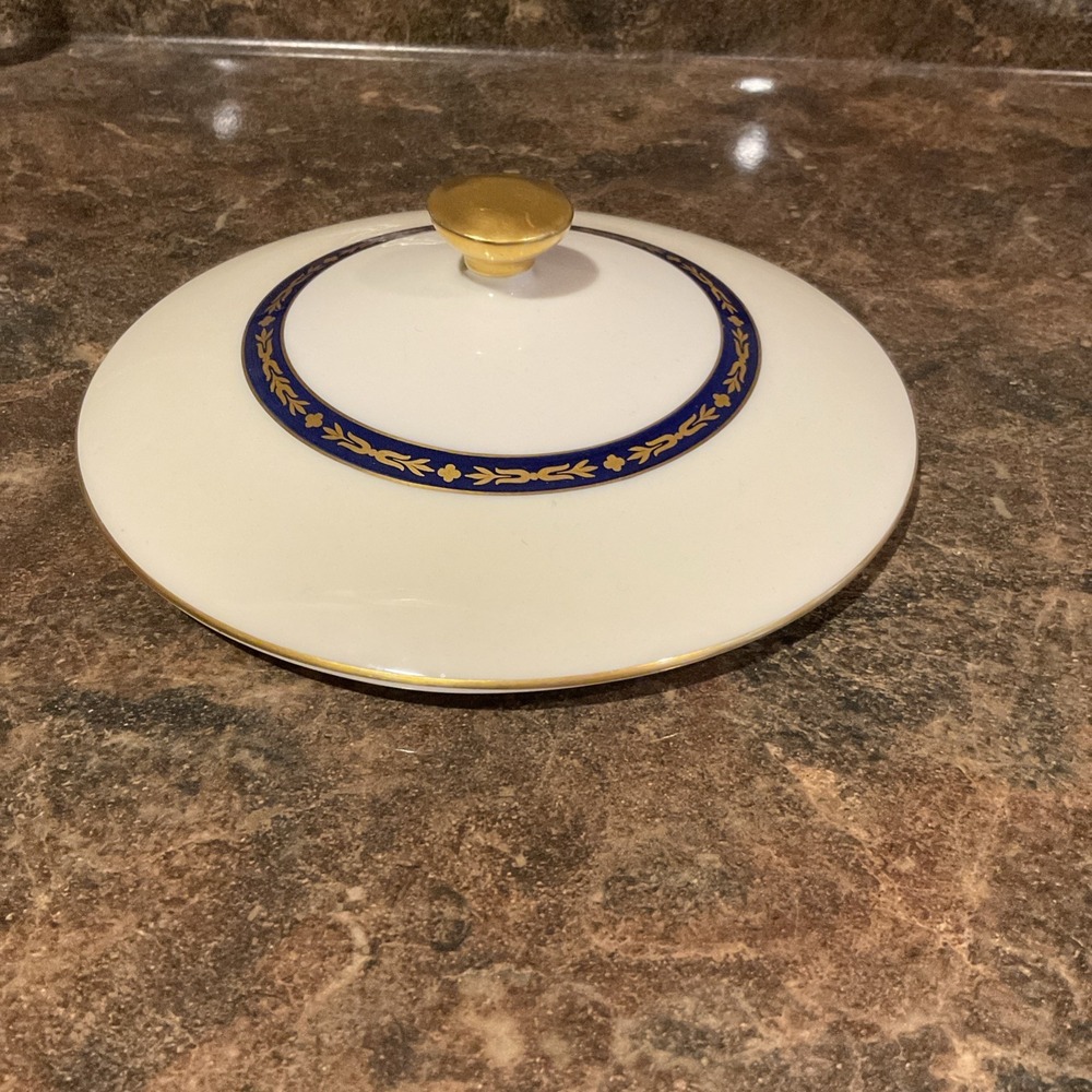 Theodore Haviland New York Blue Lombardie Vegetable Bowl - Lid ONLY Cover Top